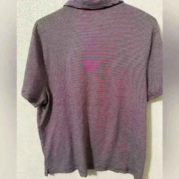 Michael Kors Pull Over Purple Stipe Shirt Size XL - Picture 3 of 3